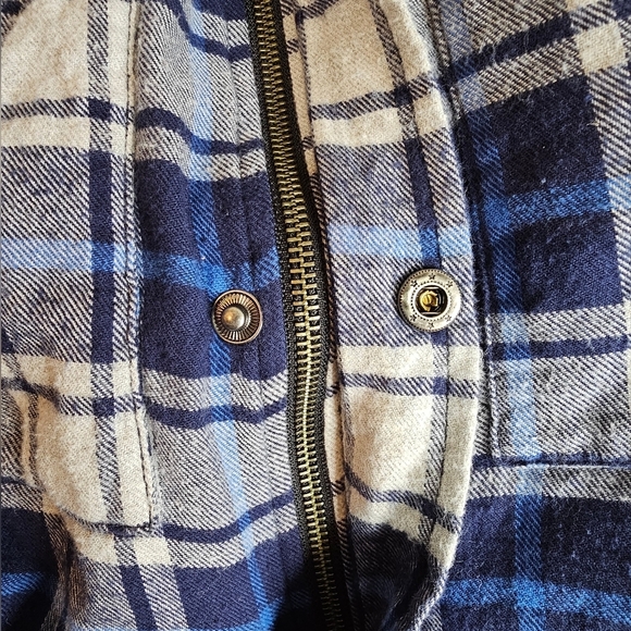 Boulder Creek Trading Company Quilt Lined Shacket Zipper and Snap Closure XL Big - Picture 5 of 9